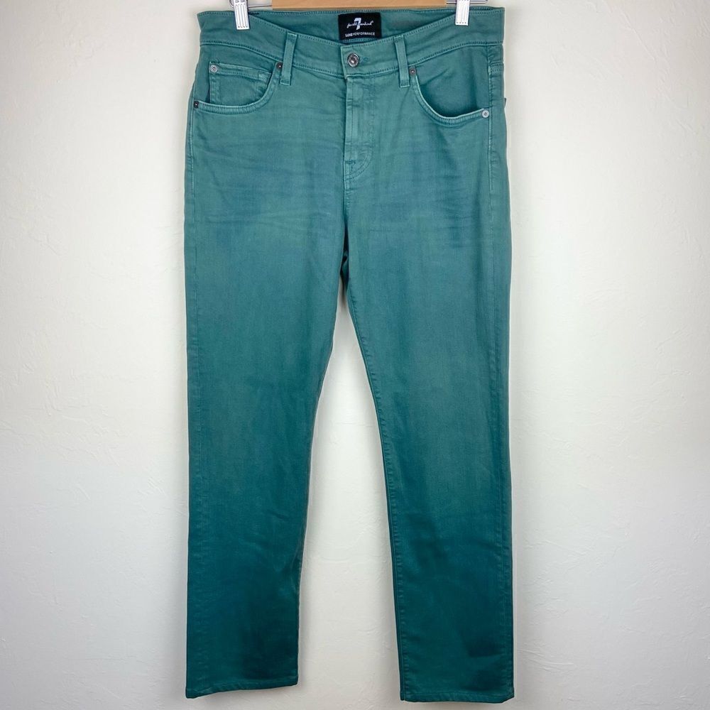 7 For All Mankind Luxe Performance Slimmy Pant - Indigo Green